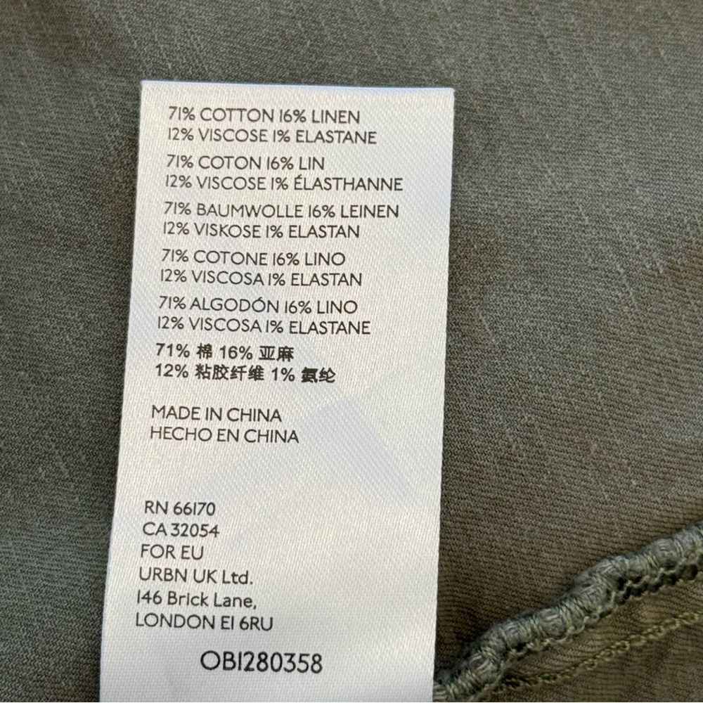 Anthropologie Green utilitarian skirt size MP - Picture 8 of 10